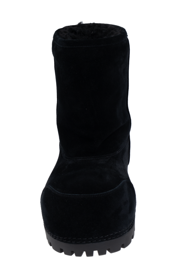 SchaferandweinerShops Zambia - Black 'Alaska Fur Low' Snow Boots